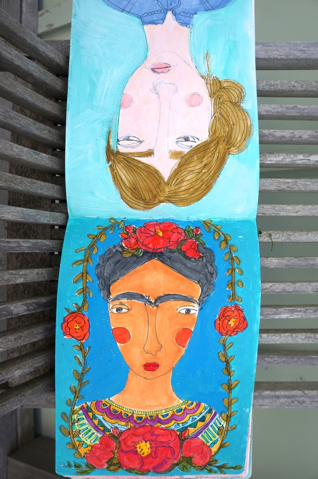 Frida and Virginia from my journal. 